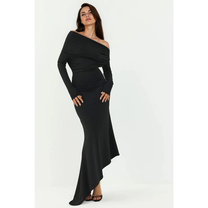 Elegante Bodycon Maxi Jurk met Boothals
