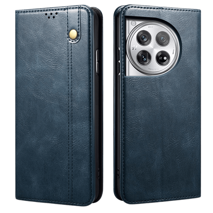 CaseBody OnePlus 12 Retro Bookcase Blauw