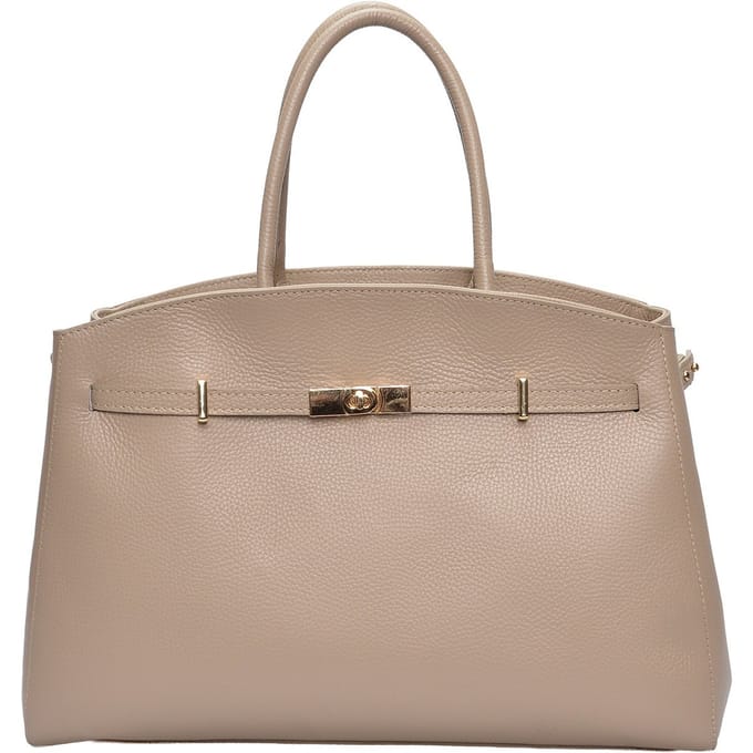 Anna Luchini Beige Rundleer Tas