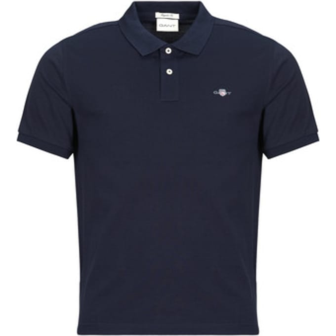 Gant Shield Piqué Poloshirt Donkerblauw (navy) - Maat S - Heren