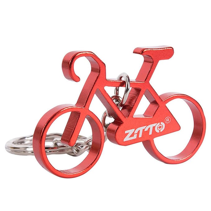 Mini Fiets Sleutelhanger Aluminiumlegering Fiets Sleutelhanger Sleutelhanger Ring zwart