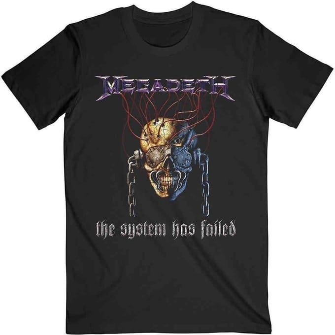 Megadeth - Systems Fail Heren T-shirt - XL - Zwart