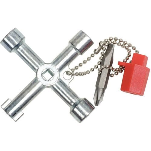 KS Tools 130.1015 Universele schakelkastsleutel, 71 mm Schakelkastsleutel Zinkspuitgietwerk 1 stuk(s)