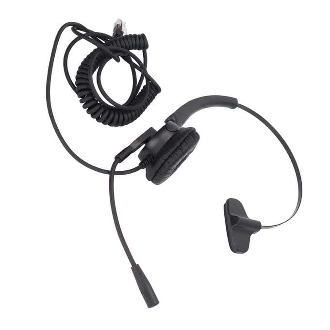 Casque téléphonique RJ9 à réduction de bruit, casque à ressort simple face avec micro pour appels au bureau