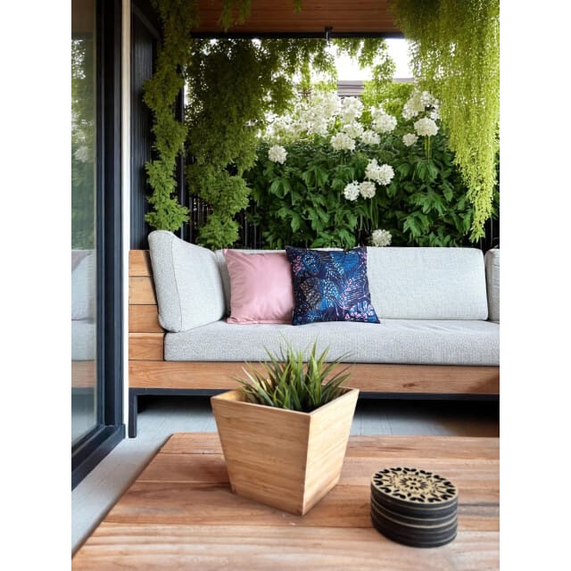 Malika Leopard #2 Kussenhoes | Outdoor / Buiten | Katoen / Polyester | 45 x 45 cm