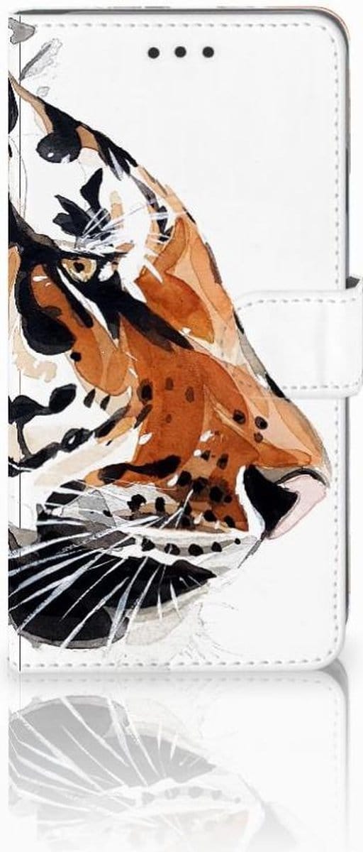 Hoesje Apple iPhone Xs Max Watercolor Tiger
