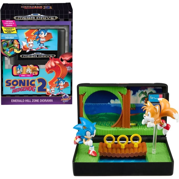 Console Heroes Sega Mega Drive Sonic The Hedgehog 2 Emerald Zone Diorama