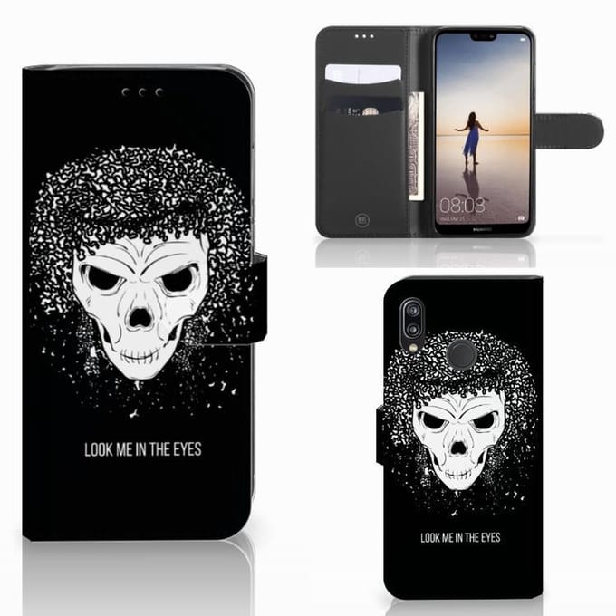 Telefoonhoesje met Naam Samsung Galaxy A30 Skull Hair