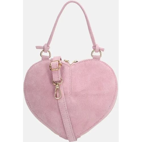 Charm London clutch suede roze