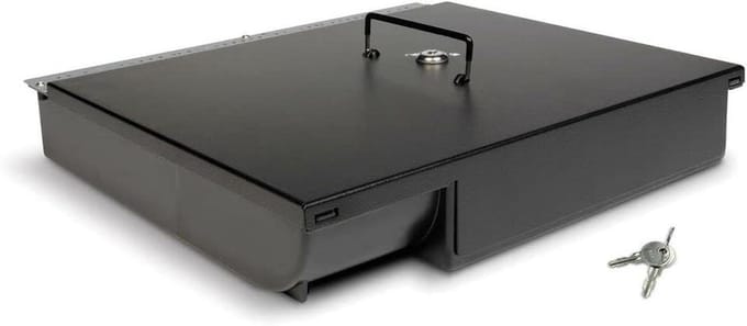 Geldkist - Bewaarbox - Veilig Opbergen - Robuuste Constructie - 4141 Liter - Zwart