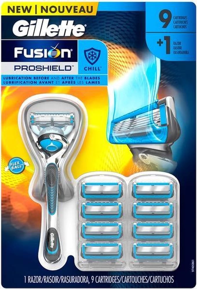 Gillette Fusion5 Proshield Chill- Scheersysteem + 9 scheermesjes