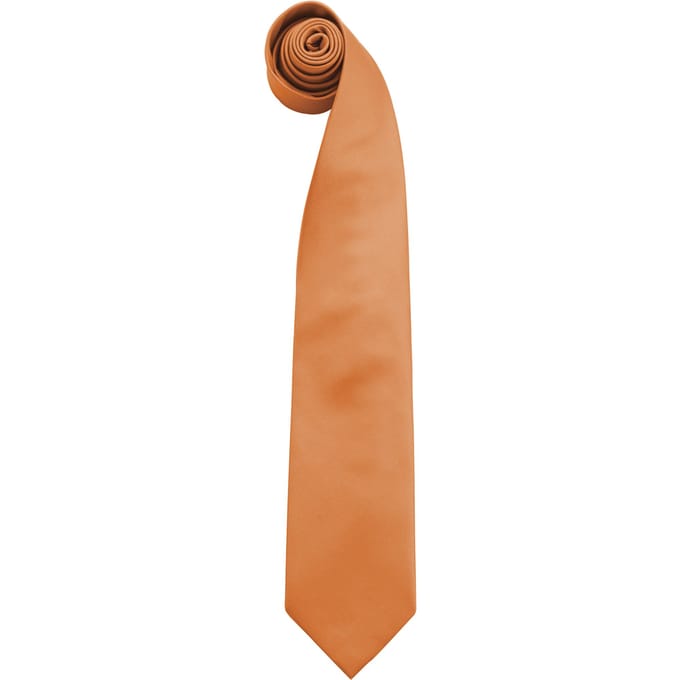Premier Herenmode "Kleuren" Work Clip On Tie (Pakket van 2) (Oranje)