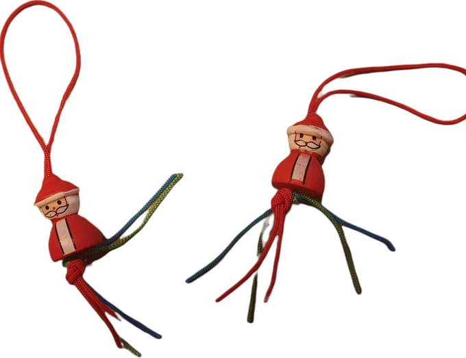10x Kerstman gelukspoppetjes