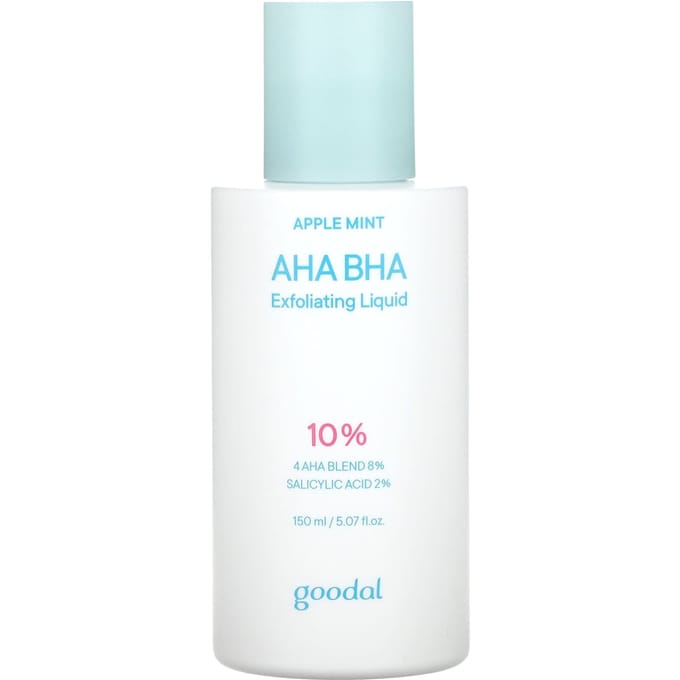 Goodal, Liquide Exfoliant AHA BHA, Menthe Pomme, 5,07 fl oz (150 ml) white