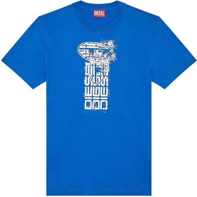 Diesel Diegor K68 T-shirt Met Korte Mouwen Blauw S Man