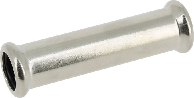 Bonfix Press - RVS 316 - perskoppeling - Overschuifkoppeling - 18 x 18 mm - 2 x Press - KIWA - DVGW - WRAS keur
