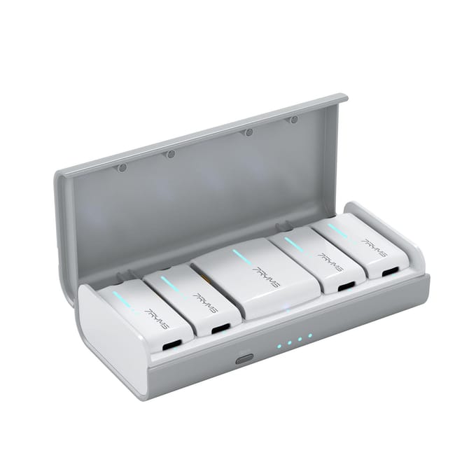 7RYMS iRay DW40 4-kanaals Mini Draadloze Microfoon Mono/ Stereo 200M Zenderbereik AI Ruis