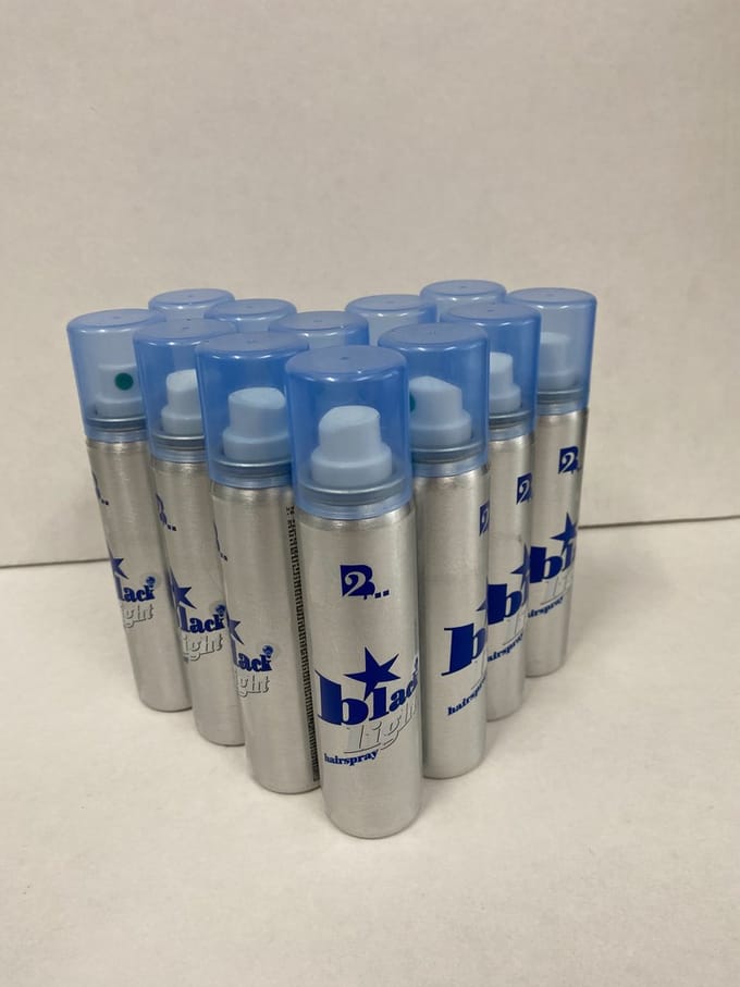 2B-Black light Hairspray 75ml - doos van 12 stuks