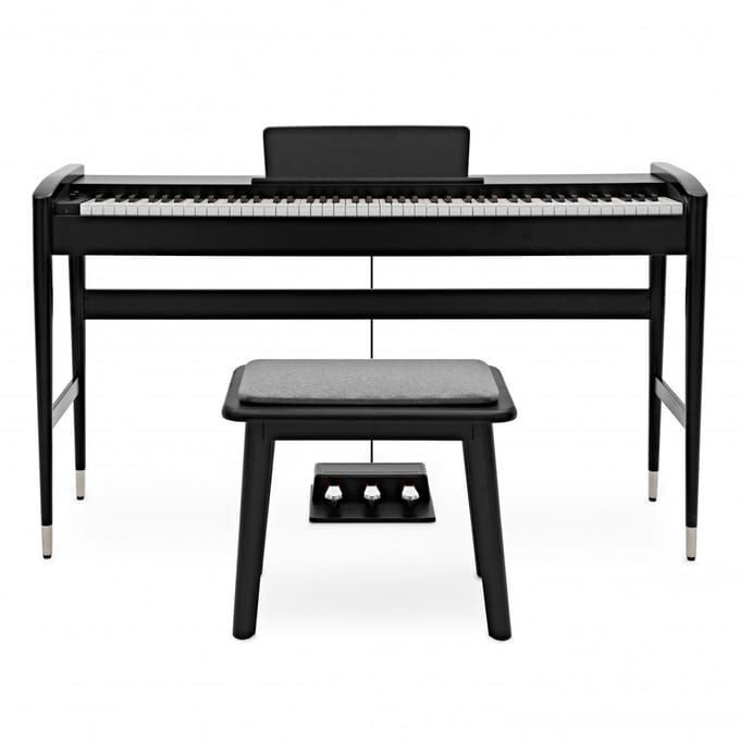Keynote Contemporary Digitale Piano met Bluetooth & Kruk, Matzwart