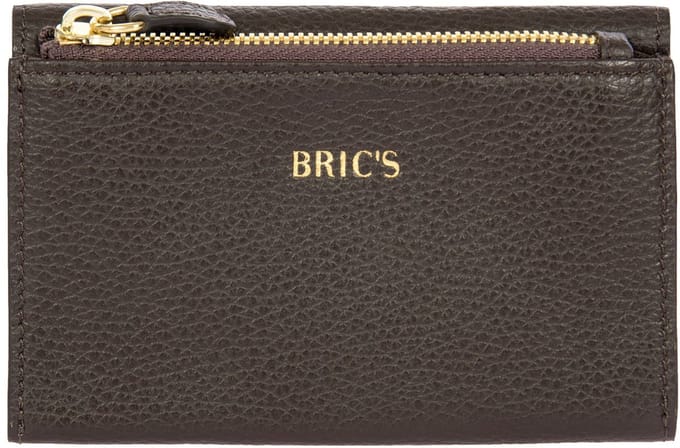 BRIC'S Leren portemonnee Gondola Fioraliso Wallet Ebony donkerbruin