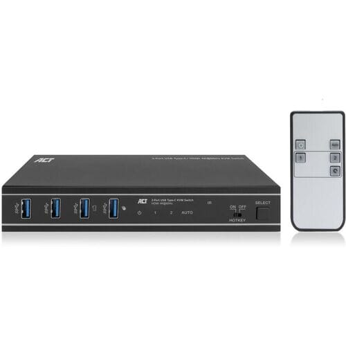 ACT 2-Poorts USB-C®/HDMI 4K@60Hz KVM switch AC7922