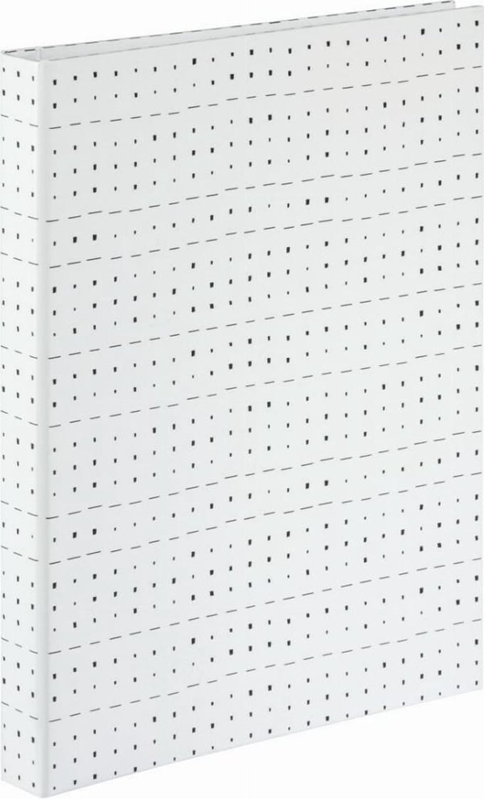 Hama "Graphic" Spiral Album 19 x 24.5 cm 40 Wit Pages Squares