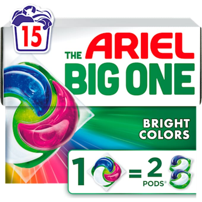 Ariel 3in1 Wasmiddel Pods The Big One Color 15 stuks
