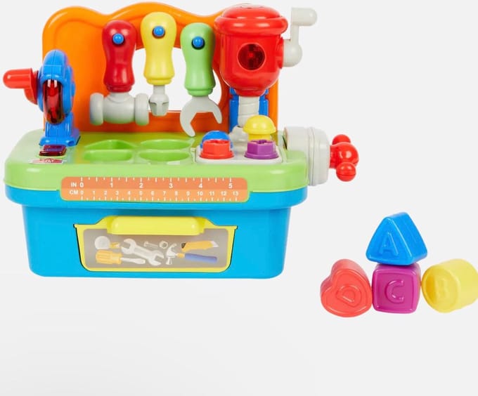 Tool box - Speelgoed gereedschapskist - licht - Geluid - 8 Delig - Motoriek - educatief - 10M+