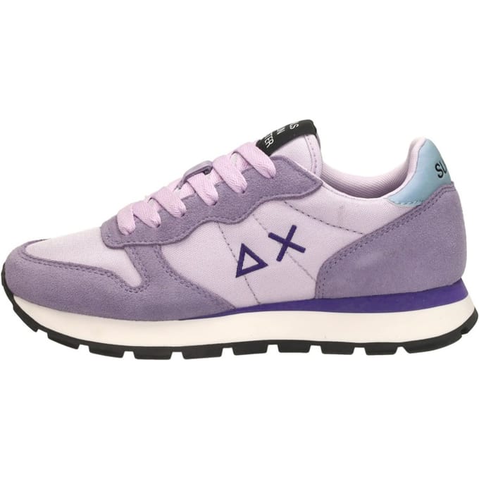 SUN68 Ally Solid Nylon Sneakers Laag - Lila - Maat 38
