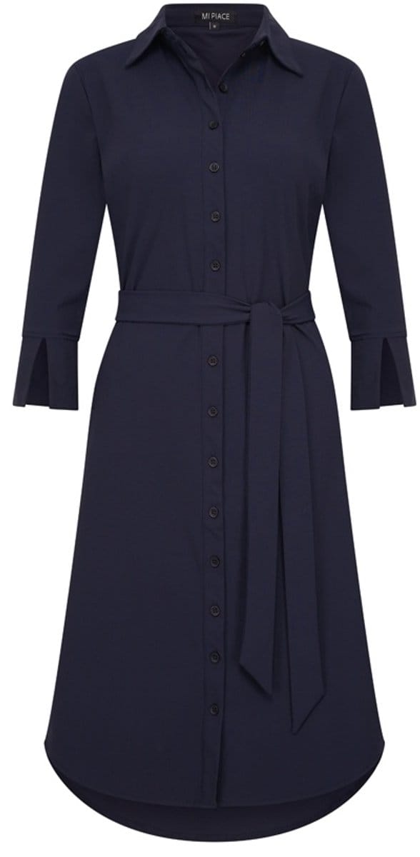 MI PIACE - Travel Jurk Uni Dark Blue 2092 - Maat : XL