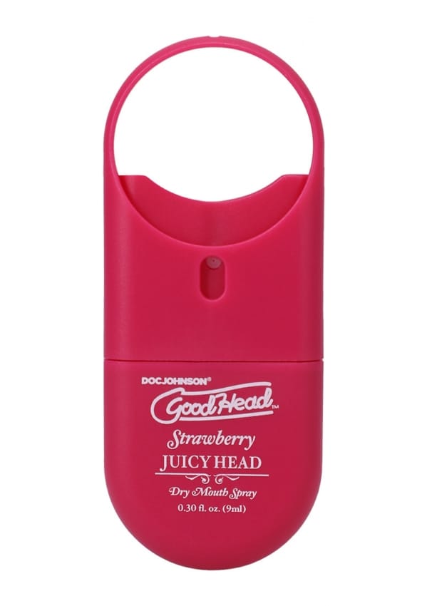 Doc Johnson - Juicy Head - Dry Mouth Spray To-Go - Strawberry - 0.3 fl oz / 9 ml