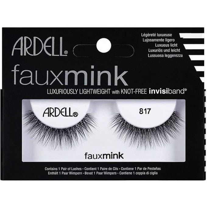 Ardell Faux Mink False Eyelashes Black 817 1 paar