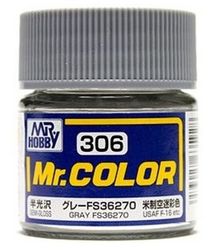 Gunze Mr. Hobby C-306 - Mr. Color 10 ml Gray FS36270 - Lacquer Modelbouwverf