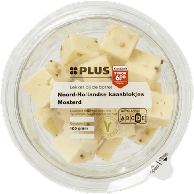 N-Hollands Kaasblokjes Mosterd