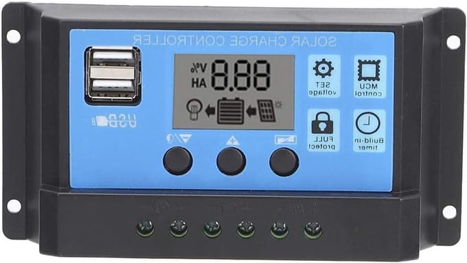 Zonnelaadregelaar - Batterijcontroller - Off-grid Systemen - Automatische Spanning Herkenning - 40A - Zwart