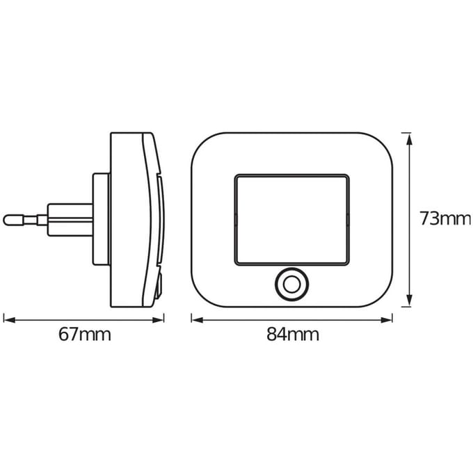 OSRAM HOMELIGHTING Lunetta Hall Sensor White 4099854532153 LED-nachtlamp