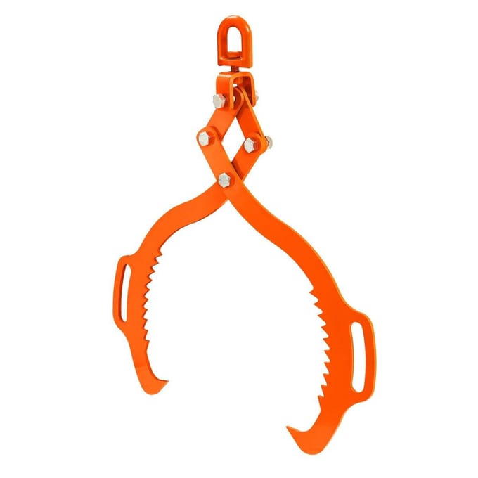 28-inch Houtklem 2 Klauwen Massief Staal Houtgrijper Draaibare Houtlifter