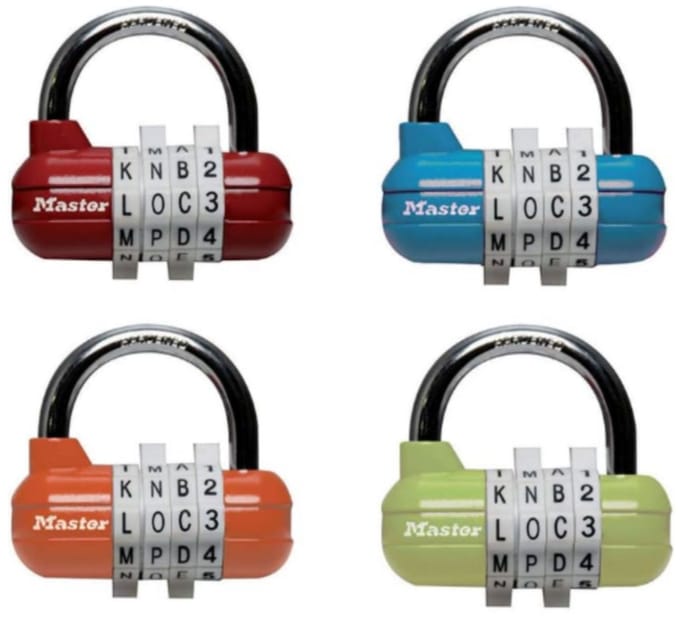 MasterLock Pro Sport Hangslot - 4-cijfer en letter combinatie - 1534EURD