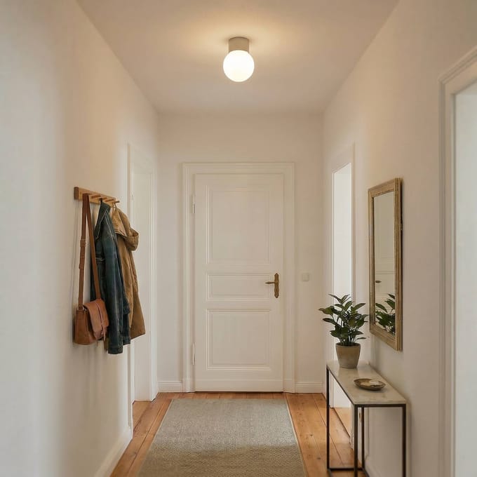 SIGMA Plafondlamp Hotel Mood 1, grijs-beige, metaal, glas, G9