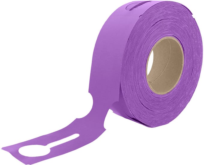 CombiCraft Grote sleufetiketten 273,5x59mm paars - per 500 stuks