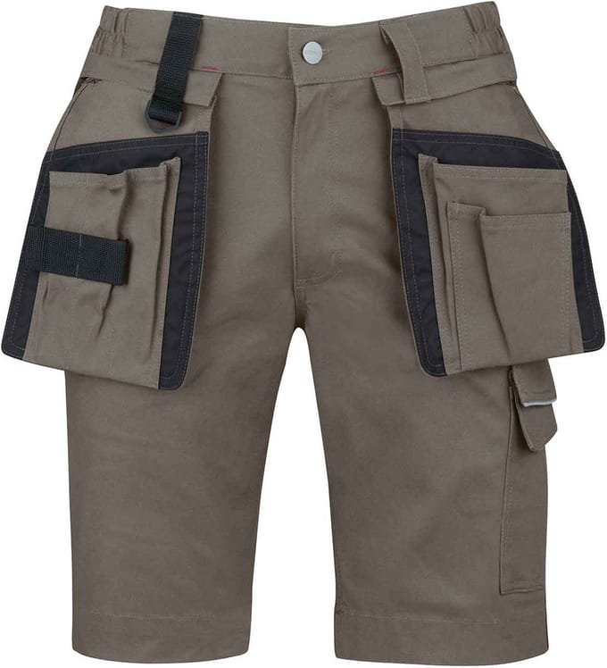 STØRVIK Thijs Stretch Korte Werkbroek Heren - Werkshort - Maat S - Taupe