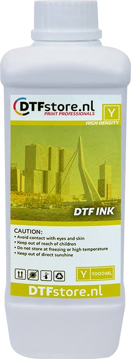 DTF Inkt - 1 liter - Geel - DTF overdracht - DTF printer - High density - Luneno