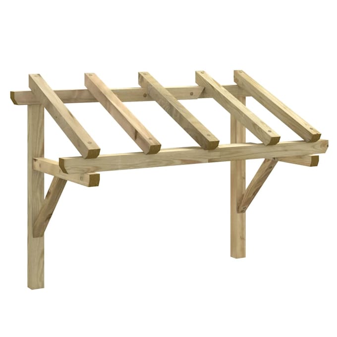 vidaXL - Deurluifel - 150x100x100 - cm - massief - grenenhout