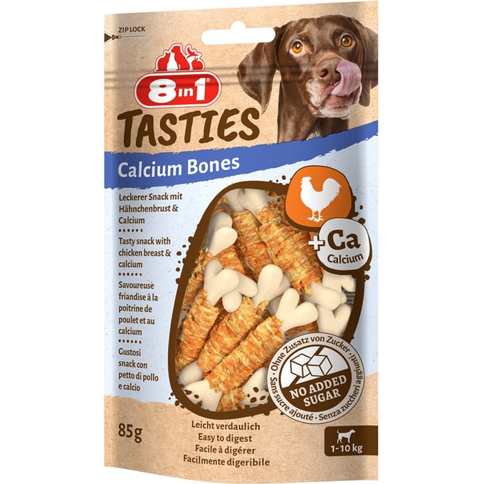 8in1 Tasties Kip Calcium Bones - 3 x 85 g