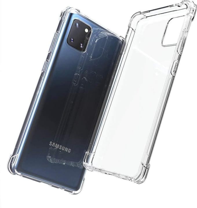 Shock proof Hoesje Geschikt voor: Samsung Galaxy A81 - Anti -Shock Silicone - Transparant
