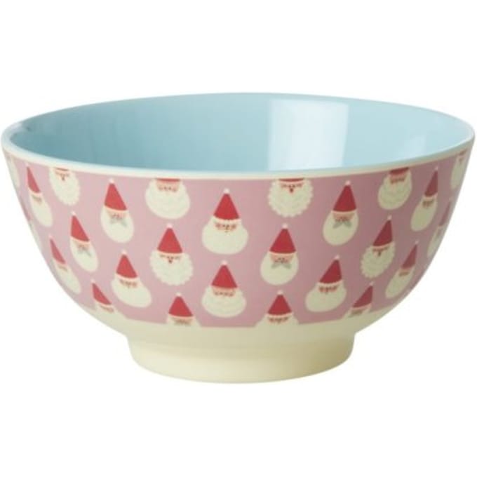 Rice kerst melamine kom medium baby santa