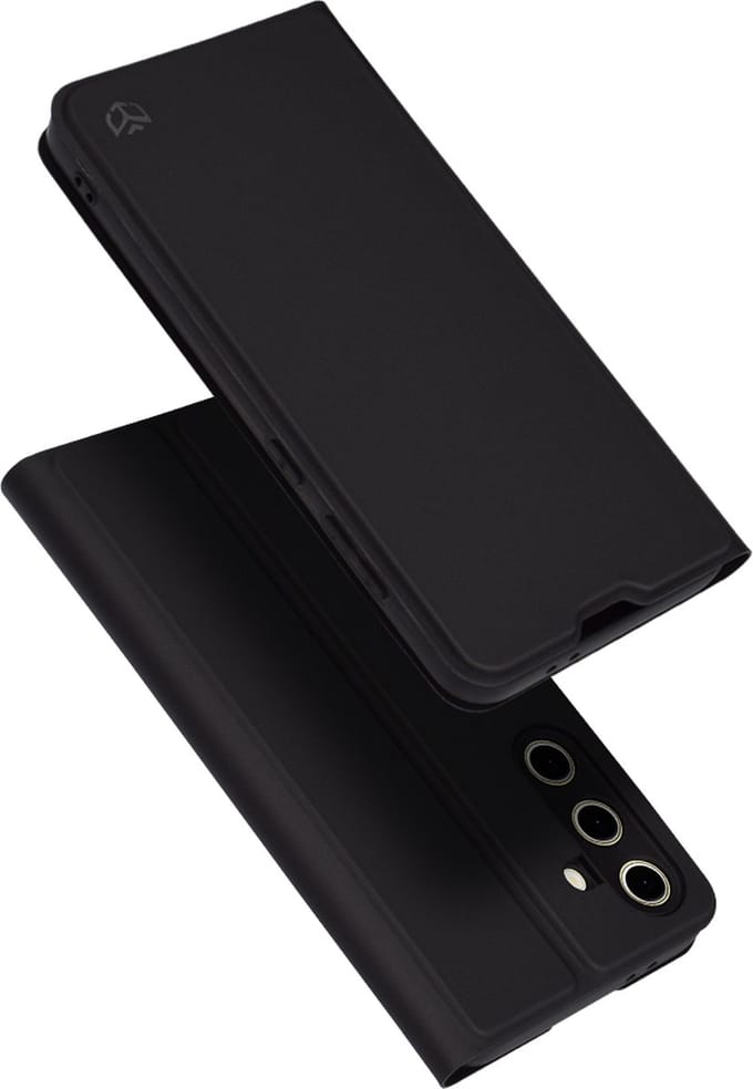 Hoesje geschikt voor Samsung Galaxy S24 FE - Techsuit Magskin Book Wallet Case - Zwart