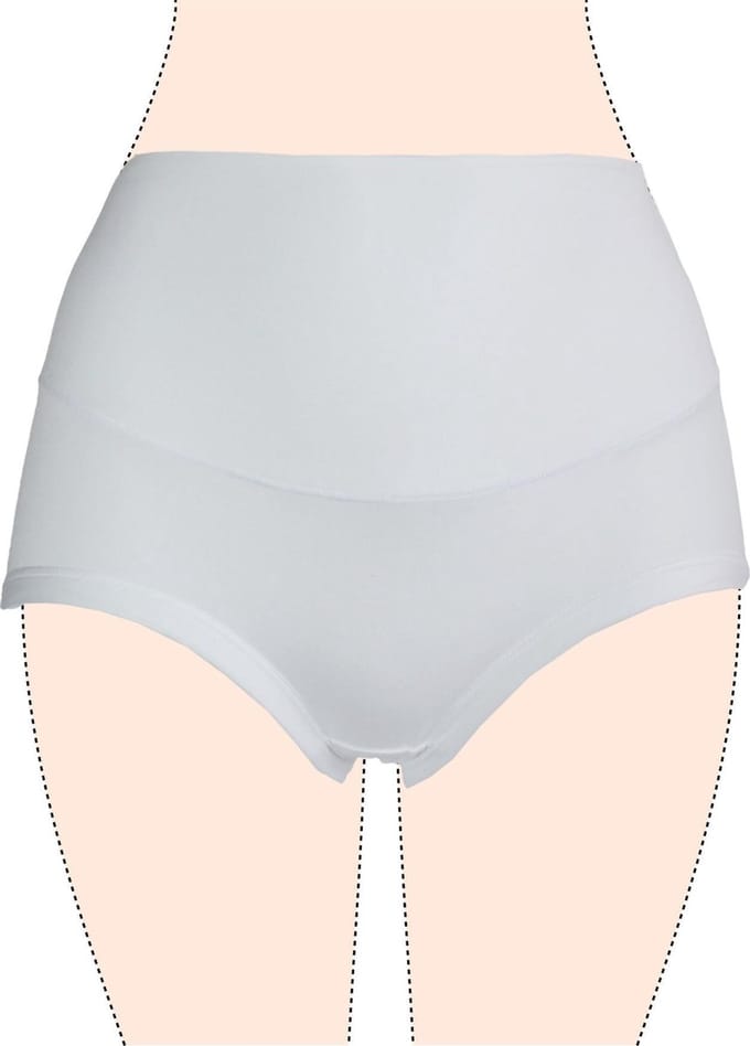 Dames slips 3 pack hoog model wit XL