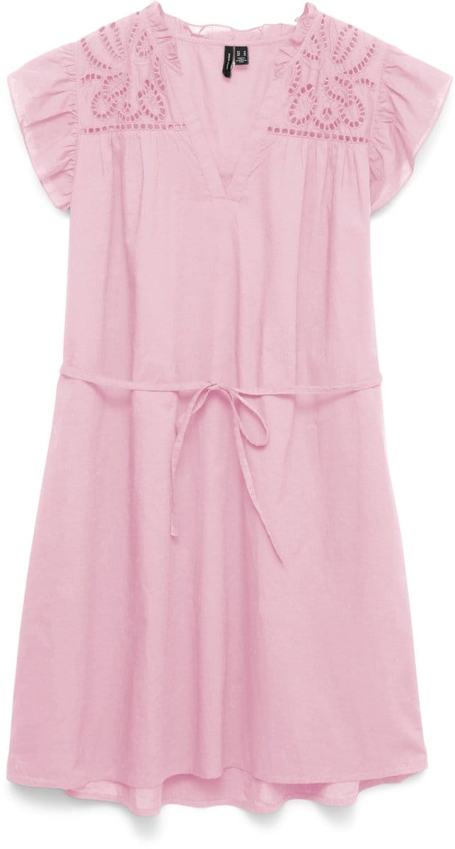 VERO MODA - VMLINE SS SHORT DRESS WVN NOOS - Dames - Mini jurken