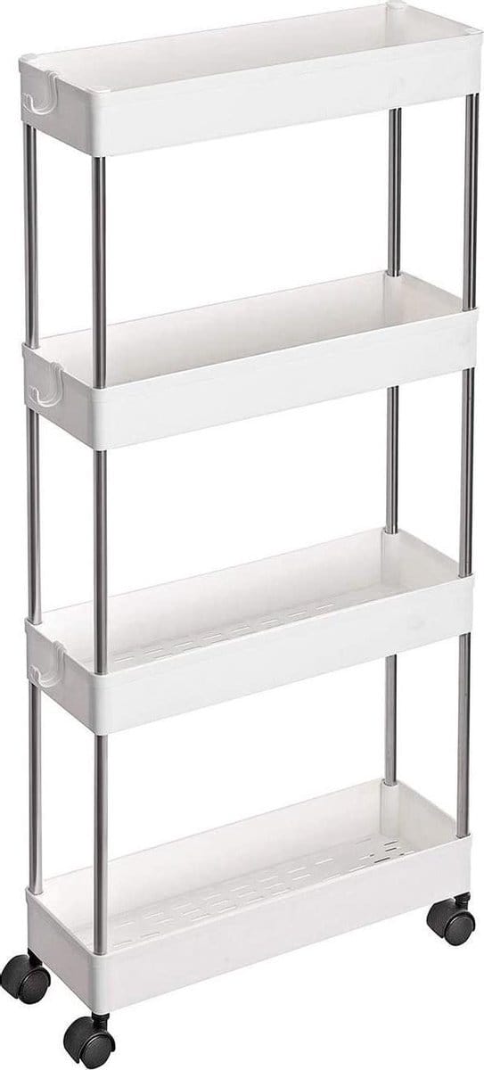 Nancy's Ada Trolley - Badkamertrolley - Keukentrolley - Wit - 40 x 12.5 x 86